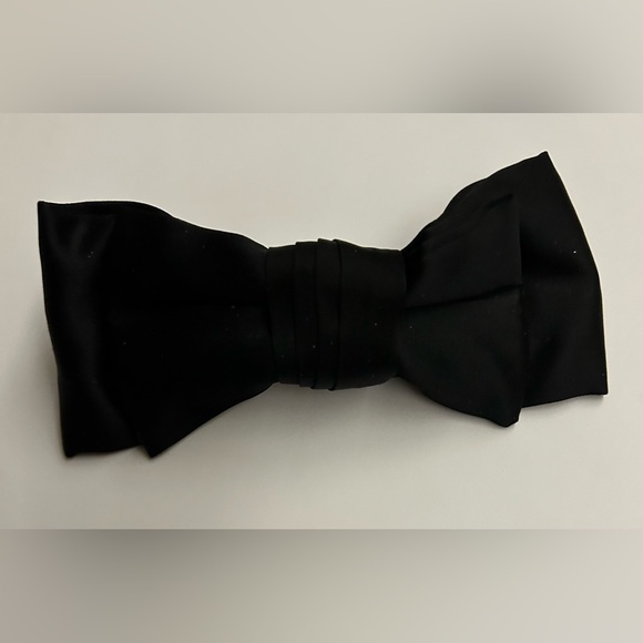 New French Clip Talbots Barrette Black Bow made in France - Picture 6 of 16